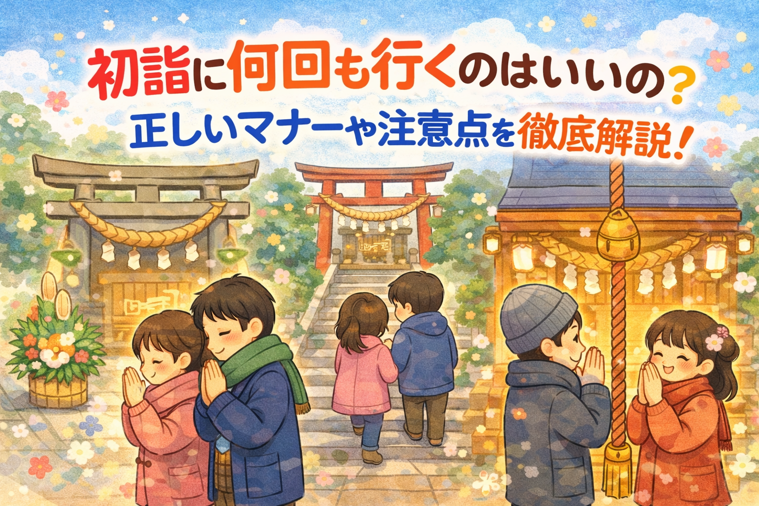 初詣 何回も行く